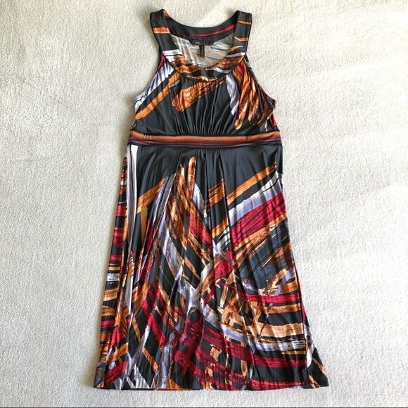 NWOT BCBG Maxazria Colorful Empire Sleeveless Dress - Picture 6 of 9